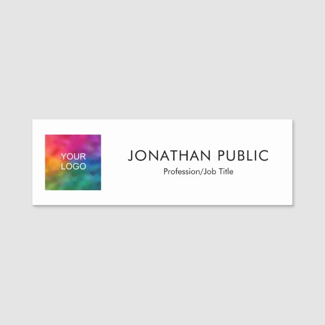 Business Company Logo Here Add Name Template Tag (Front)