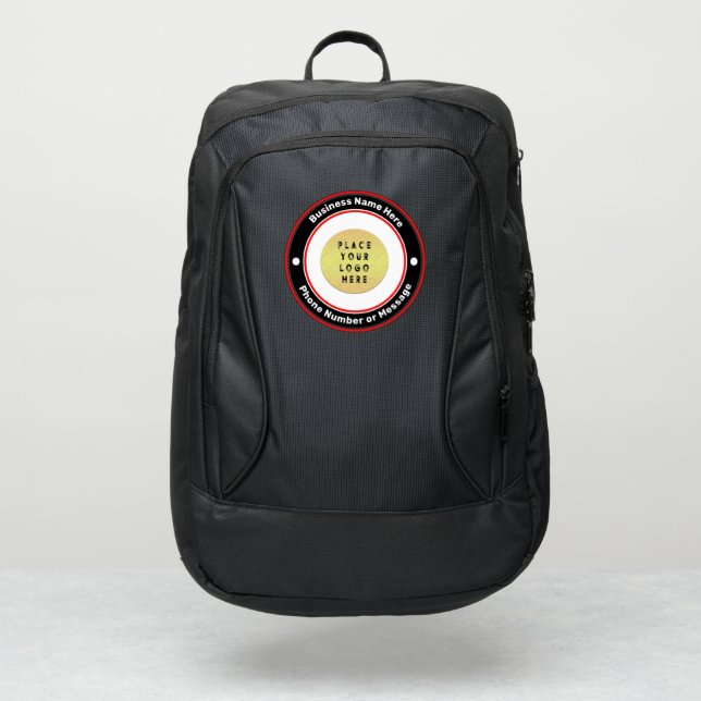 Business Company Logo Here Custom Port Authority® Backpack (Front)