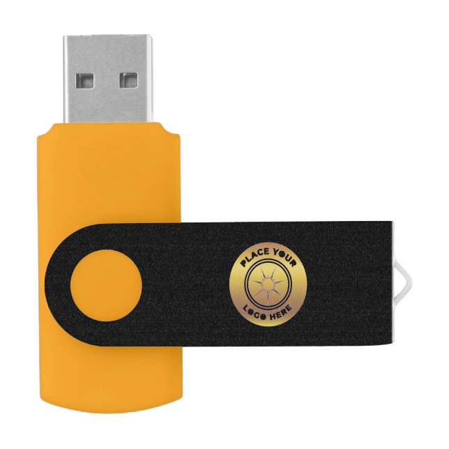 Business Company Logo Promote Brand Custom Flash Drive (Opened)