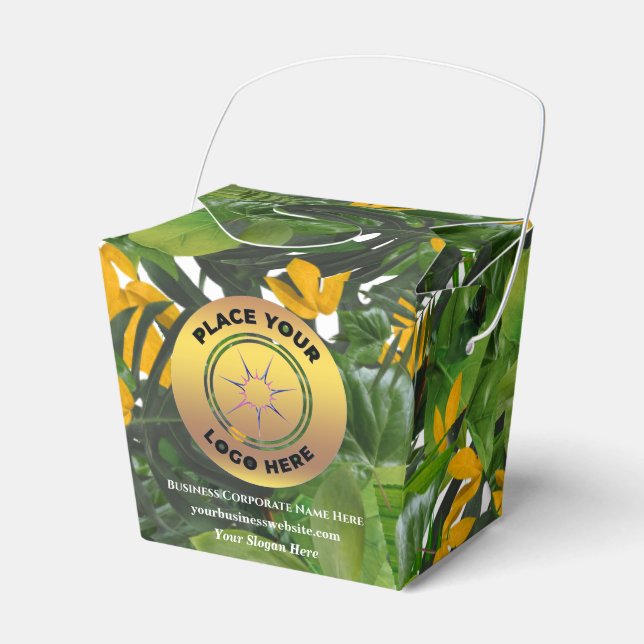 Business Company Logo Promotional Brand Custom   Favor Boxes (Front Side)