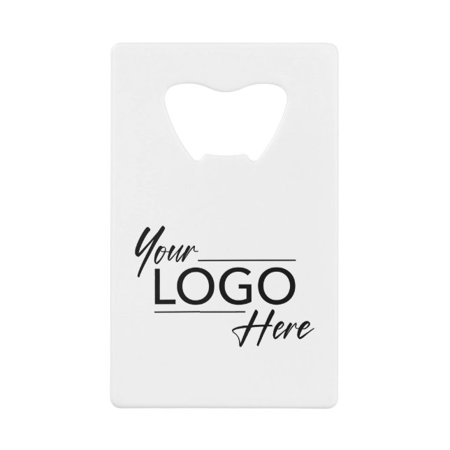 Business Company Logo Promotional Credit Card Bottle Opener (Front)