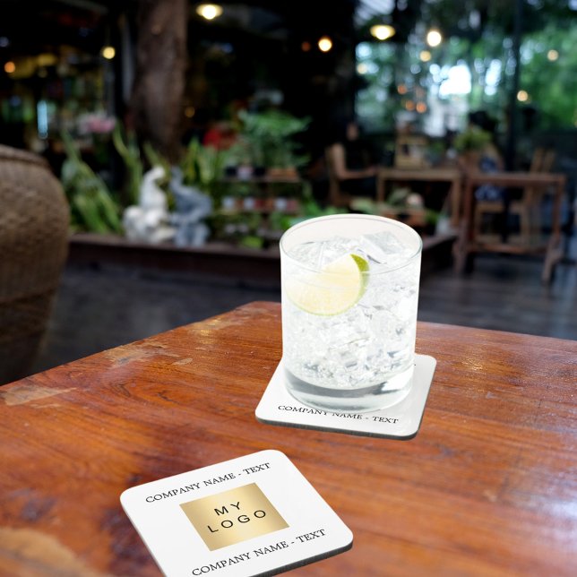 Business company logo text slogan brand color beverage coaster (Creator Uploaded)