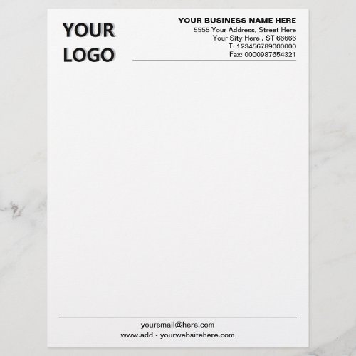Business Company Modern Office Letterhead and Logo