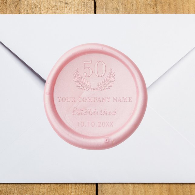 Business company name established year wax seal stamp (Creator Uploaded)