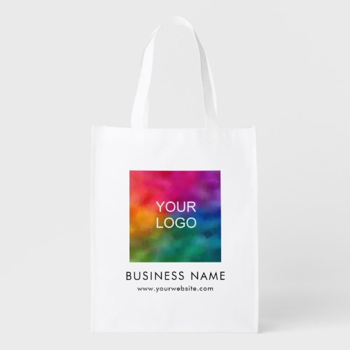Business Company Name Logo Template Promotional Grocery Bag