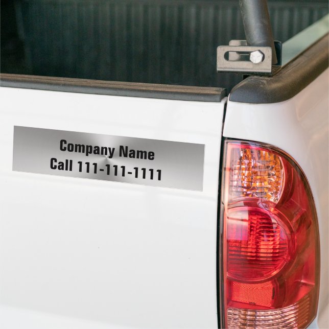 Business Company Name Phone Number Template Bumper Sticker (On Truck)