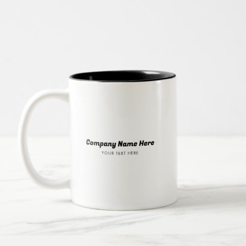 Business Company Name  Text Customer Gifts Two_Tone Coffee Mug