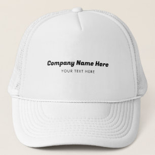 Business Company Name & Text Employee Staff Trucker Hat