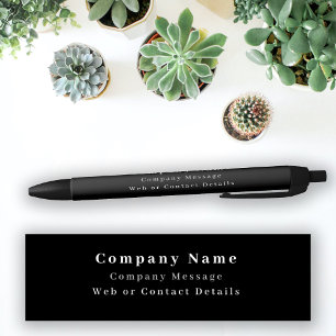Business Company Name & Text Pen