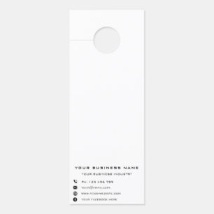 Business Company Promotional Personalized - Modern Door Hanger