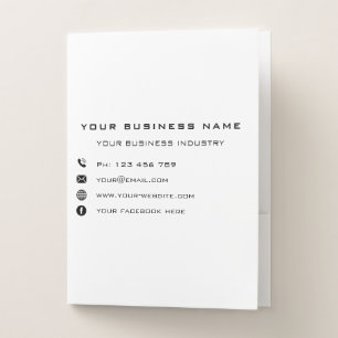 Business Company Promotional Personalized - Modern Pocket Folder
