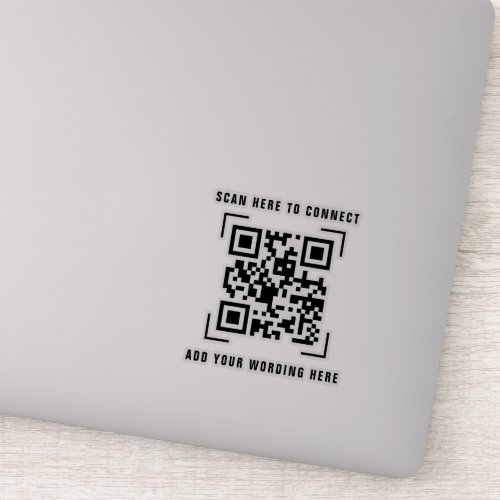 Business Company  QR Code Scan Sticker