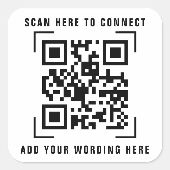 Business Company | QR Code Scan Sticker | Zazzle