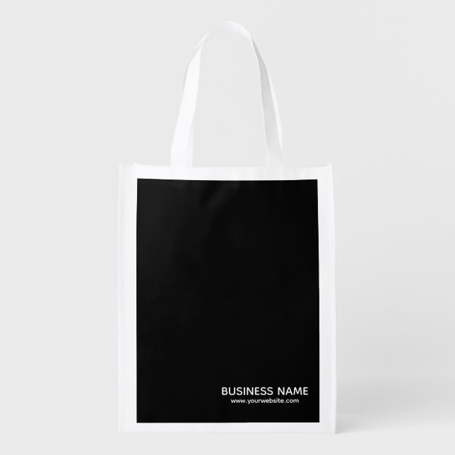 Business Company Simple Promotional Shopping Grocery Bag (Front)