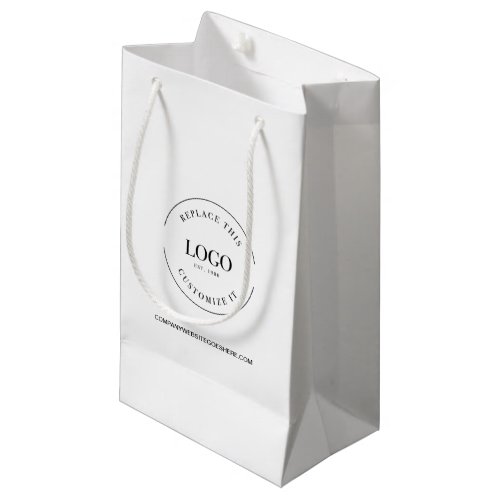 Business Company website Your Logo Custom Small Gift Bag