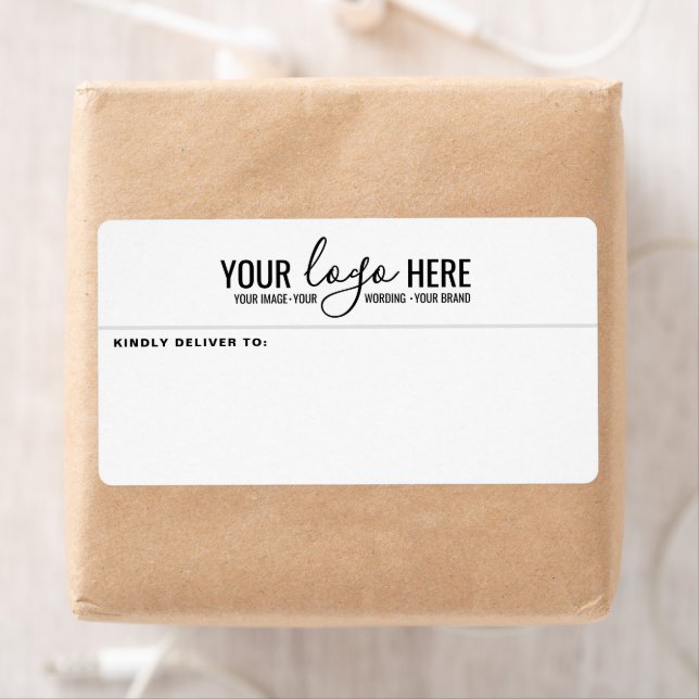 Business Company Your Logo Here Mailing Shipping Label (Insitu)