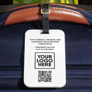 Business Conference Custom Logo QR Code Luggage Tag