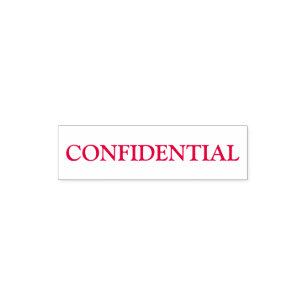 Business confidential documentation pocket stamp