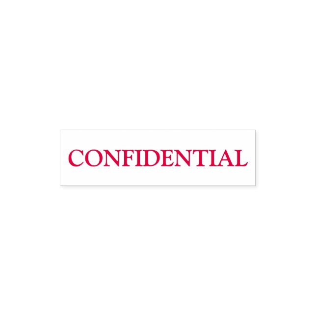 Business confidential documentation pocket stamp (Design)