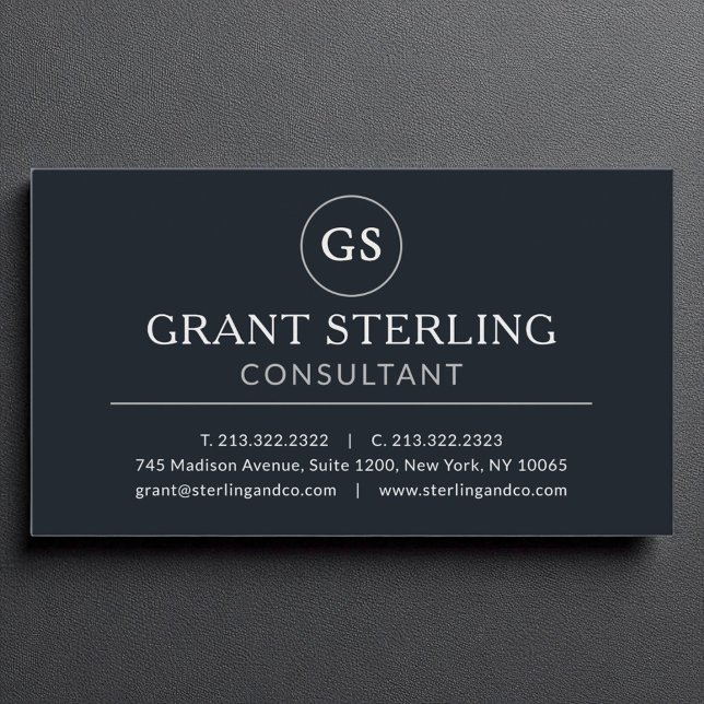 Business Consultant Black Silver Luxury  Card (Creator Uploaded)