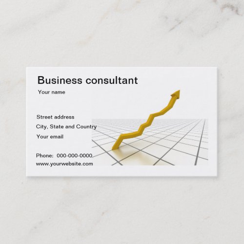 Business consultant business card