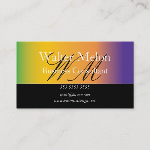 Business Consultant Gold Easy Generic Thrilling Business Card