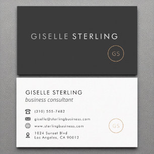 Business Consultant Minimalist Luxury Black  Card
