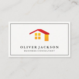 Business Consultant Real Estate Agent Business Card