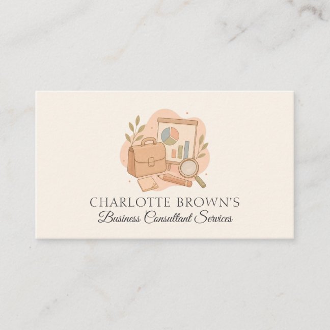 Business Consultant Strategy Management Card