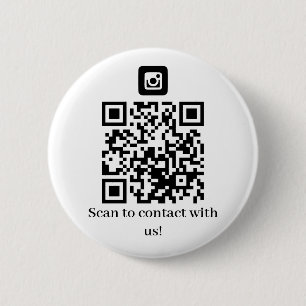 Business Contact us QR code Button