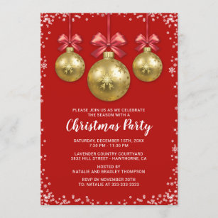 Business Corporate Christmas Holiday Party Invitation