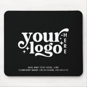 Business Corporate Company Branded Black Logo Mouse Pad