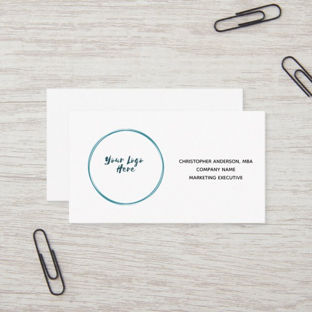 Business Corporate Company Logo Branded Business Card (Front/Back In Situ)