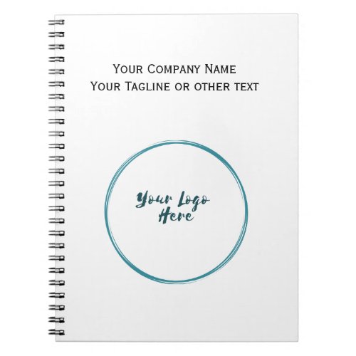 Business Corporate Company Logo Branded Notebook