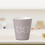 Business Corporate Company Logo Small Latte Mug<br><div class="desc">A simple custom dusty rose and business template in a modern minimalist style that can easily be updated with your company logo and text. Designed with a horizontal logo banner image (2560 x 1440 px), you can customize by changing the text and image using the fields provided, or use the...</div>