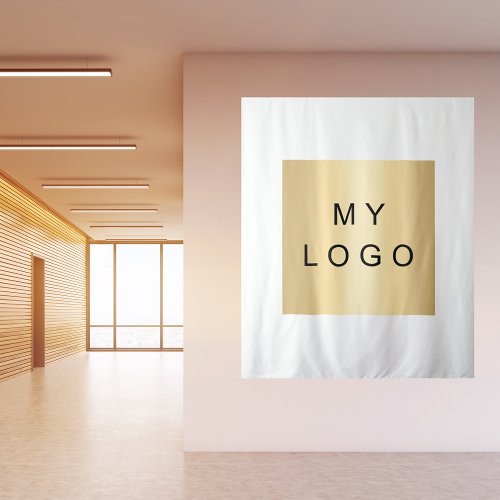 Business corporate logo custom brand color tapestry
