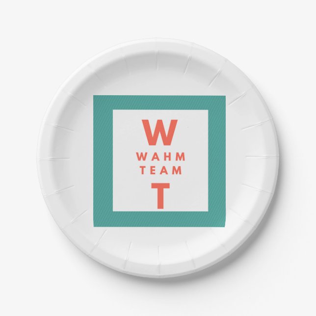Business Corporate Logo Professional Paper Plates (Front)