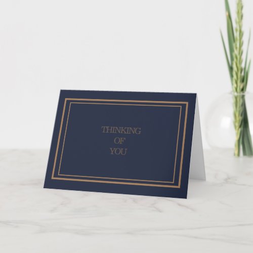 Business Corporate Navy and White Sympathy Card