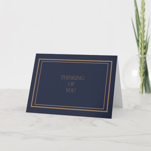 Business Corporate Navy and White Sympathy Card (Front)