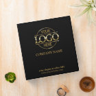 Business Corporate Records Custom Logo Black Gold
