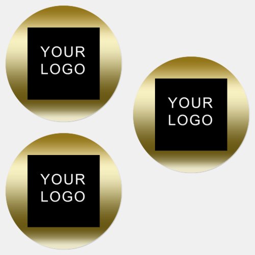 Business Corporate Small Logo Design Faux Gold  Labels