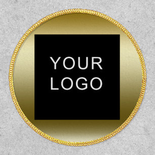 Business Corporate Small Logo Design Faux Gold Patch