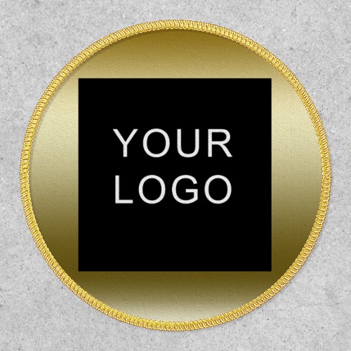Business Corporate Small Logo Design Faux Gold  Patch