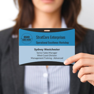 Business Corporate Training Employee Name Badge