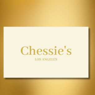 Business Cream Simple Minimal Professional   Card