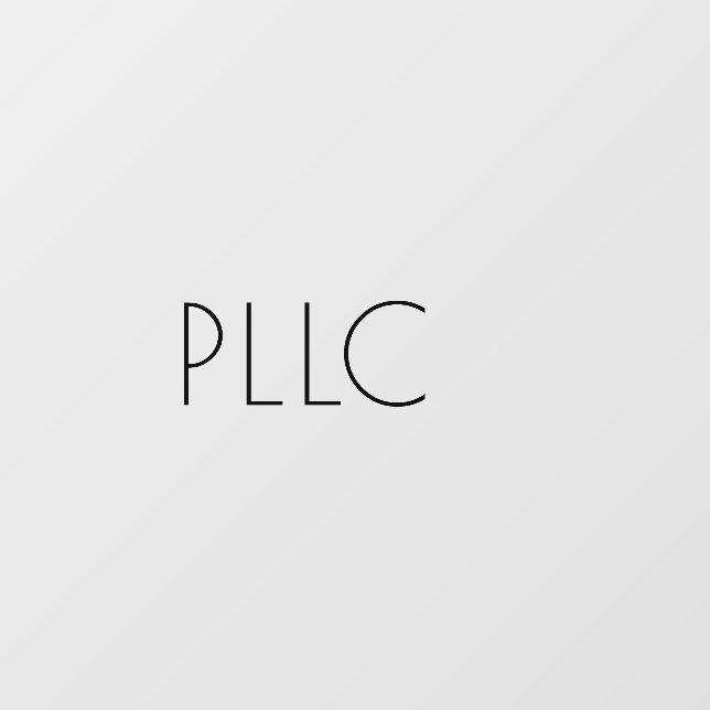 Business Credentials Professional Modern Minimal Wall Decal (Front)