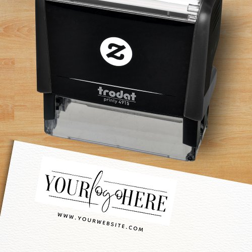 Business Custom Logo And Website Professional  Self_inking Stamp