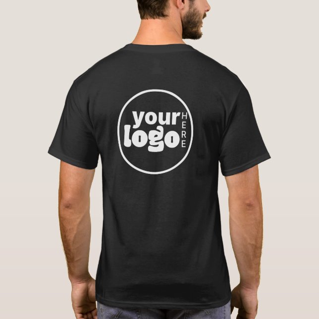 Business Custom Logo Company Branded Employee T-Shirt (Back)