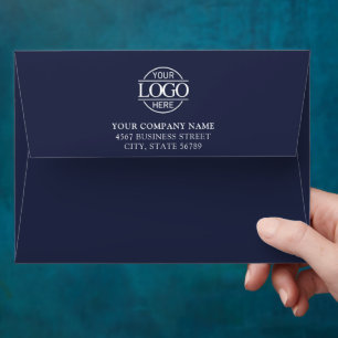 Business Custom Logo Professional Return Address Envelope