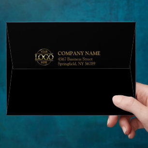 Business Custom Logo Professional Return Address Envelope